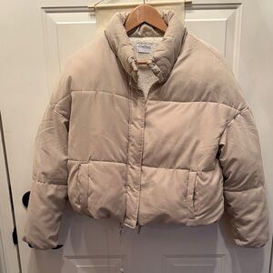 Stylish Beige Puffer Jacket